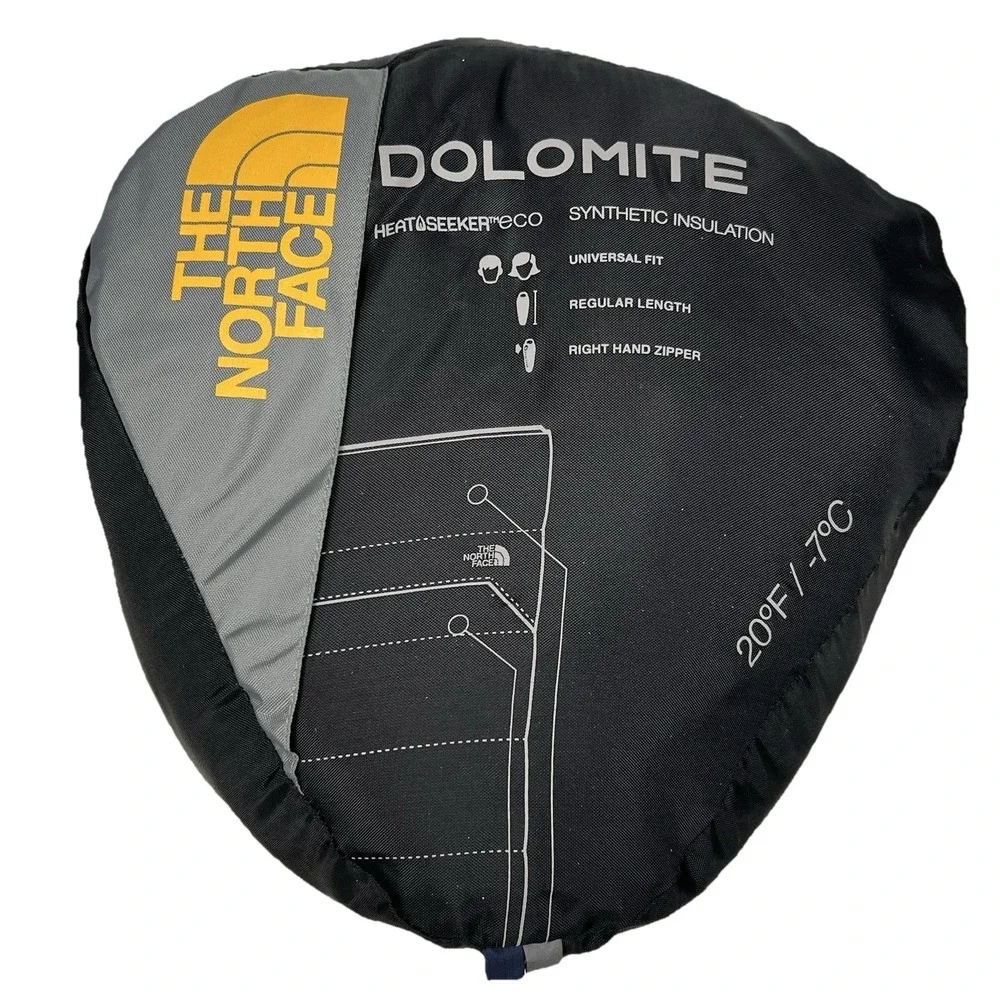 The North Face Dolomite Sleeping Bag 20f/-7c Grey/Blue Zip Camping
